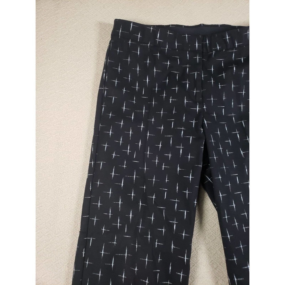 J. Jill Pants Womens 8 Black Canvas Mid Rise Straight Leg Chino Casual Outdoor - Picture 2 of 9